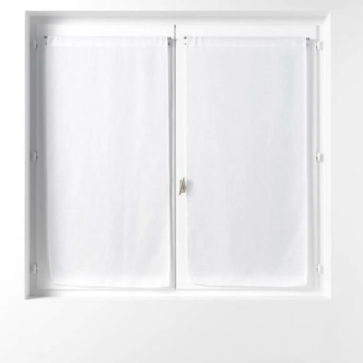 PAIRE DROITE PASSE TRINGLE 2X60X160CM SOANE BLANC