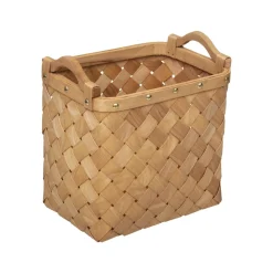 PANIER BOIS CLAIR RECTANGLE D.31.2X23.5X25.5CM