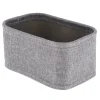 PANIER DE RANGEMENT POLYESTER EVA 22X14X6.5CM GRIS