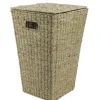 PANIERE A LINGE MATIERE VEGETALE AVEC COUVERCLE NATUREL