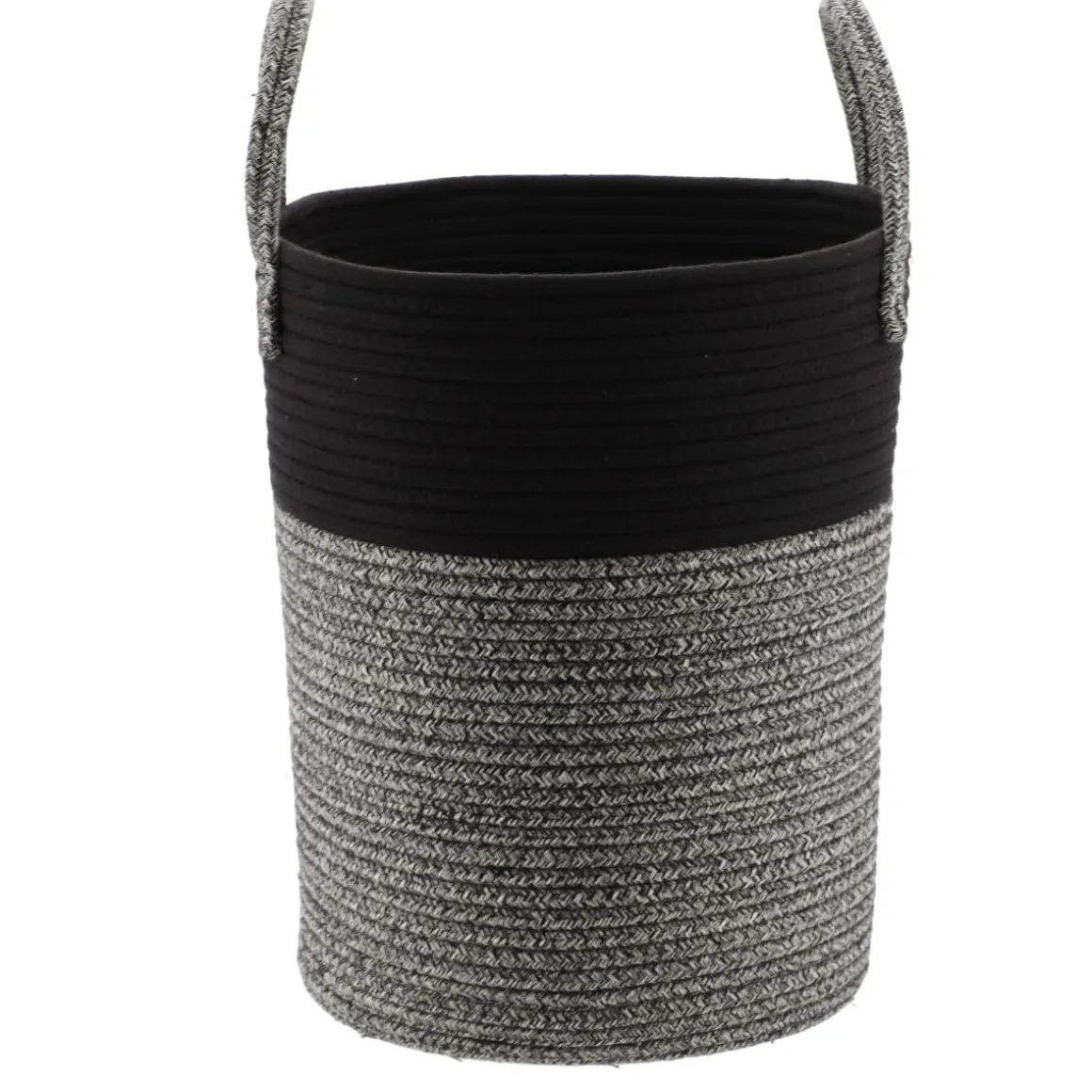 PANIERE A LINGE NOIR CHINE D.32X38CM