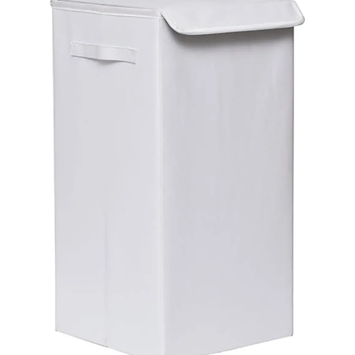PANIERE A LINGE PLIABLE PVC MDF BLANC