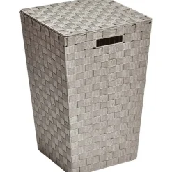 PANIERE A LINGE POLYESTER EVASEE TAUPE