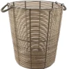 PANIERE A LINGE RECYCLE FACON ROTIN 40X45CM NATUREL