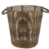 PANIERE A LINGE RECYCLE FACON ROTIN 30X31CM MARRON