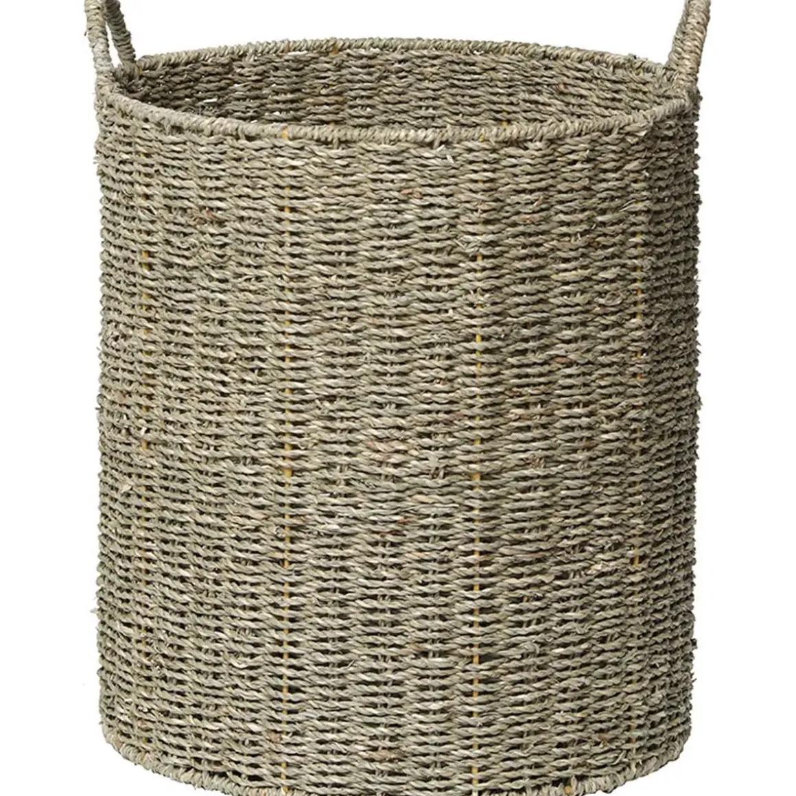 PANIERE A LINGE RONDE MATIERE VEGETALE 48X38CM NATUREL