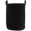 PANIERE A POLYESTER FACON BOUCLETTE 35X46CM NOIR
