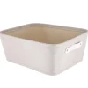 PANIERE DRESSING POLYESTER ET EVA L31.5XP39XH15CM BEIGE