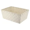 PANIERE DRESSING POLYESTER 32.5X45X18CM IVOIRE