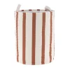 PANIERE EFFET RAYE IVOIRE MOCHA D.36X46CM
