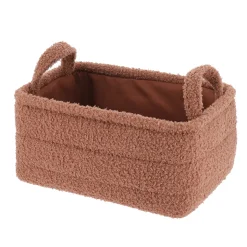 PANIERE FACON BOUCLETTE MOCHA D.33X23X16CM