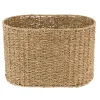 PANIERE OVALE MATIERE VEGETALE 42X25X27CM NATUREL