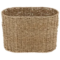 PANIERE OVALE MATIERE VEGETALE 36X21X25CM NATUREL