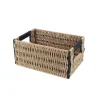 PANIERE PAPIER BICOLORE 26X17.5X12CM NATUREL NOIR