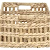 PANIERE RECTANGULAIRE GM AJOUREE MATIERE VEGETALE NATUREL