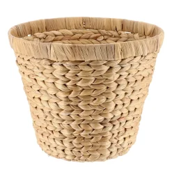 PANIERE RONDE JACINTHE 28X23CM NATUREL