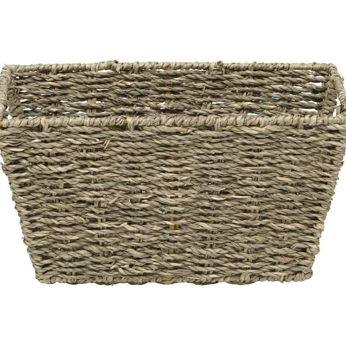 PANIER EVASE POIGNEES MATIERE VEGETALE 28X20X15CM NATUREL