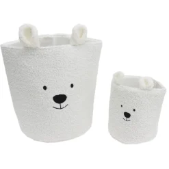 PANIER OURSON BOUCLETTE PETIT FORMAT 14.5X14.5X17.5CM