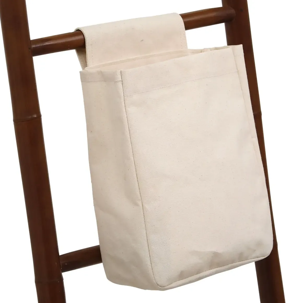 PANIER RANGEMENT COTON ACCROCHE SCRATCH MOYEN MODELE NATUREL