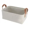 PANIER RECTANGLE FACON BOUCLETTE 39X27X15.5CM NATUREL