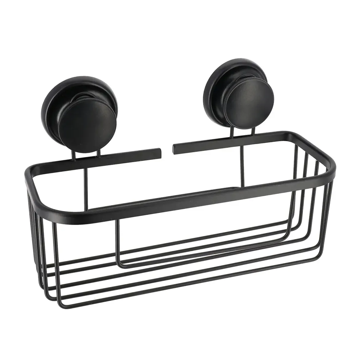 PANIER RECTANGULAIRE ALUMINIUM VENTOUSES NOIR