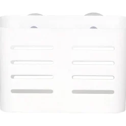 PANIER RECTANGULAIRE SUR VENTOUSES BLANC GRAND MODELE
