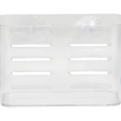 PANIER RECTANGULAIRE SUR VENTOUSES TRANSPARENT GRAND MODELE