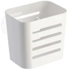PANIER RECTANGULAIRE SUR VENTOUSES BLANC PETIT MODELE