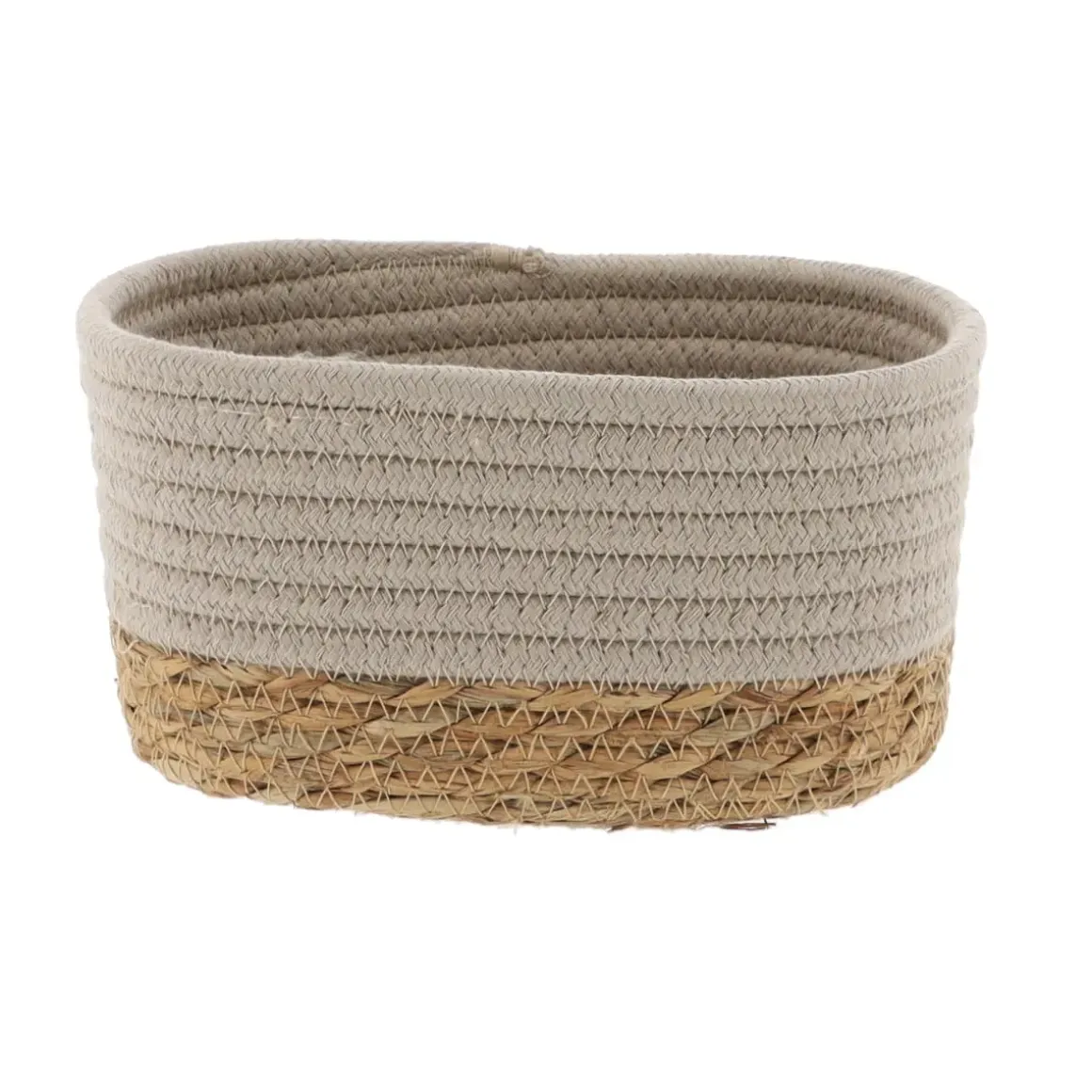 PANIER RECTANGULAIRE 19X11X10CM TAUPE NATUREL