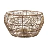 PANIER ROTIN ROND MOTIF D.47X28CM