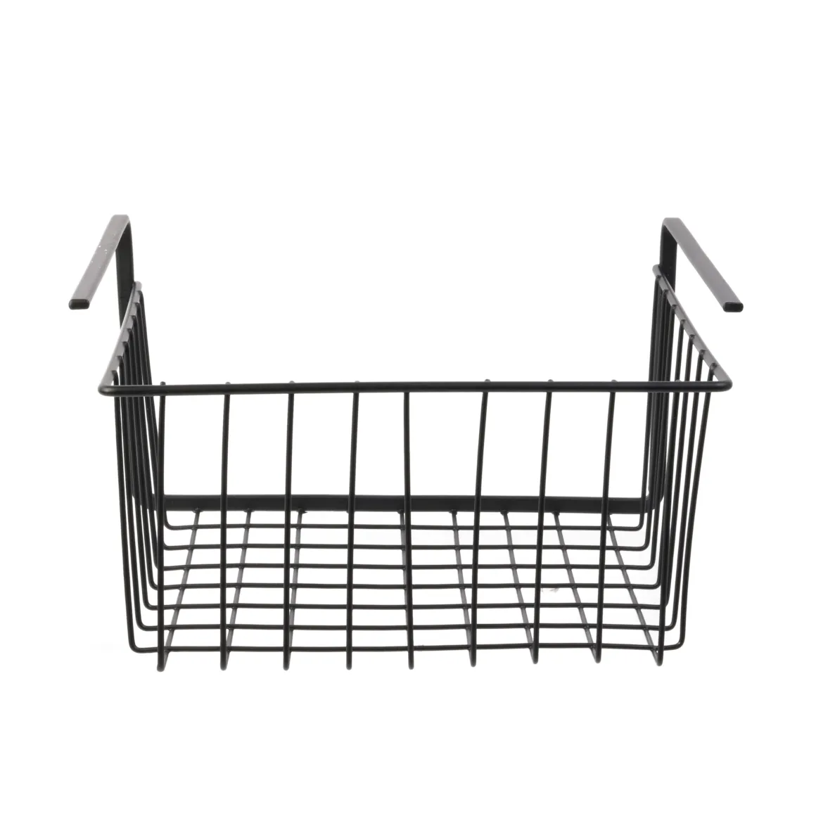 PANIER SUSPENDU METAL FILAIRE NOIR 26X14X26CM