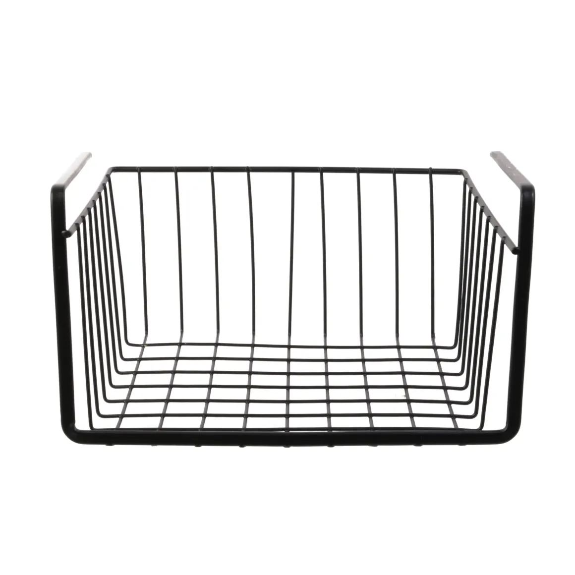 PANIER SUSPENDU METAL FILAIRE NOIR 26X14X26CM