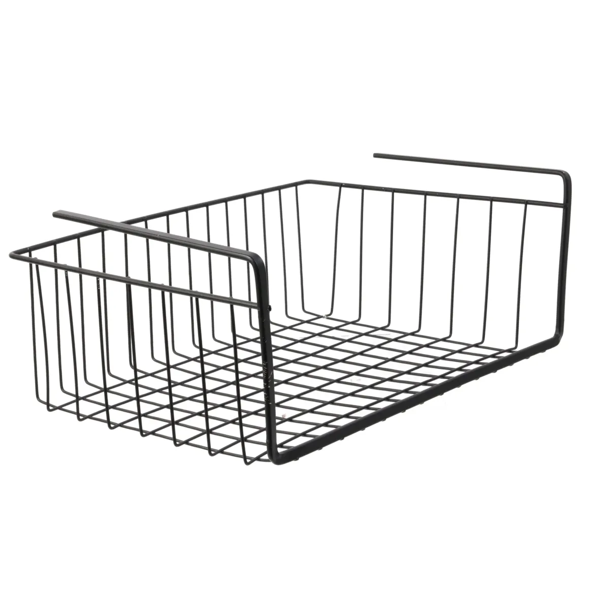 PANIER SUSPENDU METAL FILAIRE NOIR 40X14X26CM