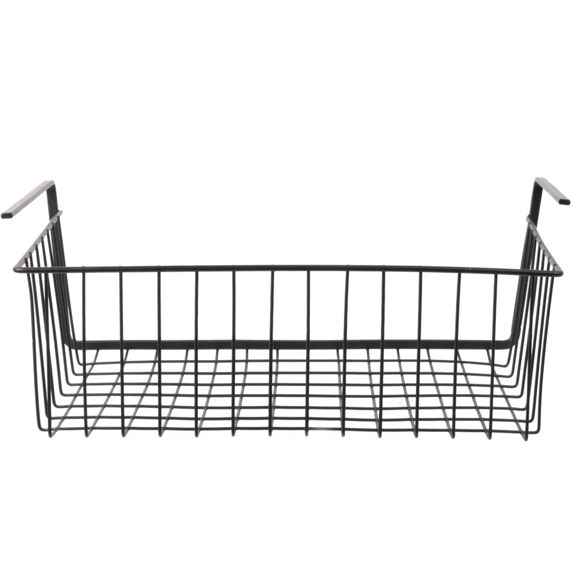 PANIER SUSPENDU METAL FILAIRE NOIR 40X14X26CM