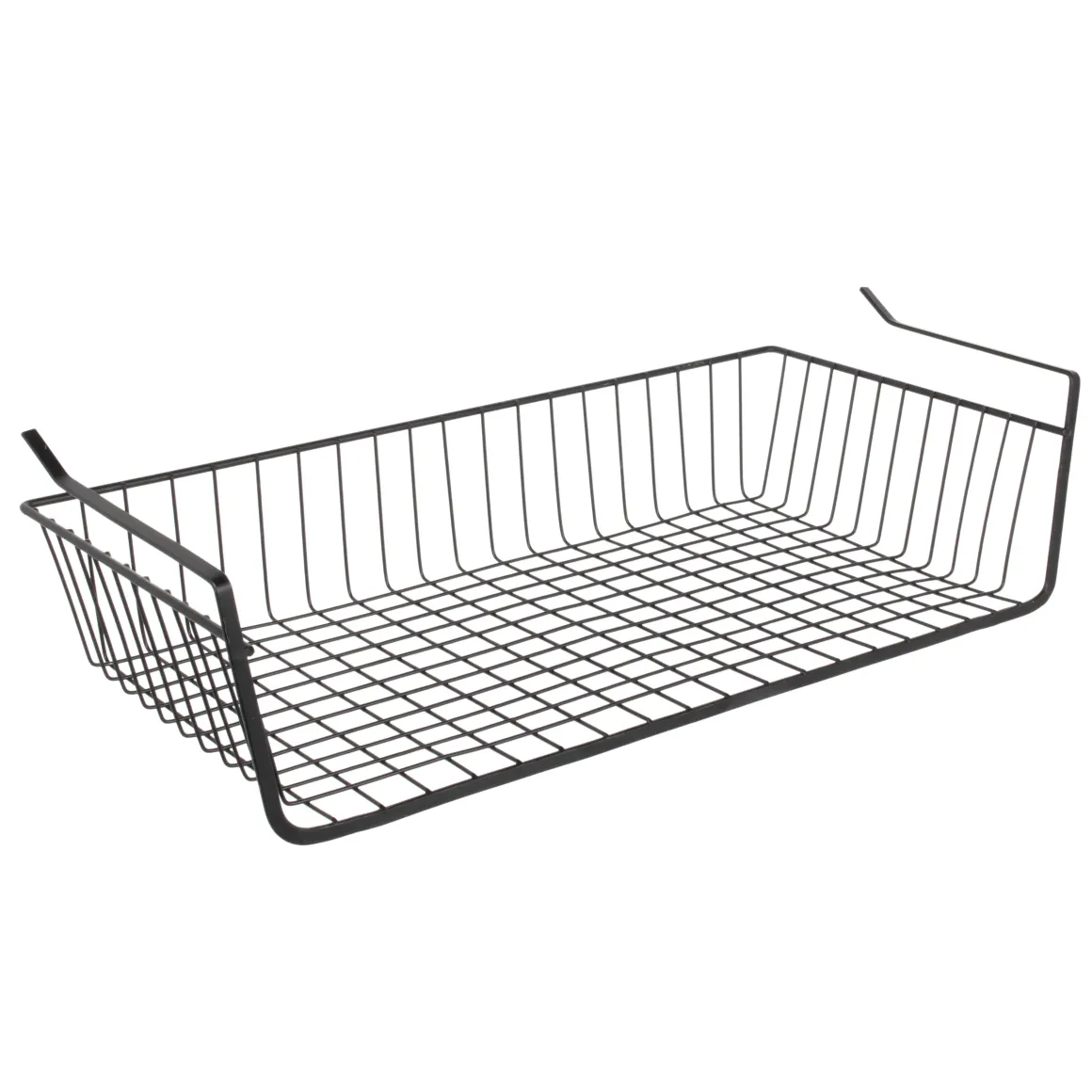 PANIER SUSPENDU METAL FILAIRE NOIR 56X14X26CM