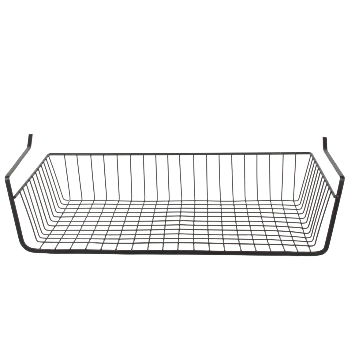 PANIER SUSPENDU METAL FILAIRE NOIR 56X14X26CM