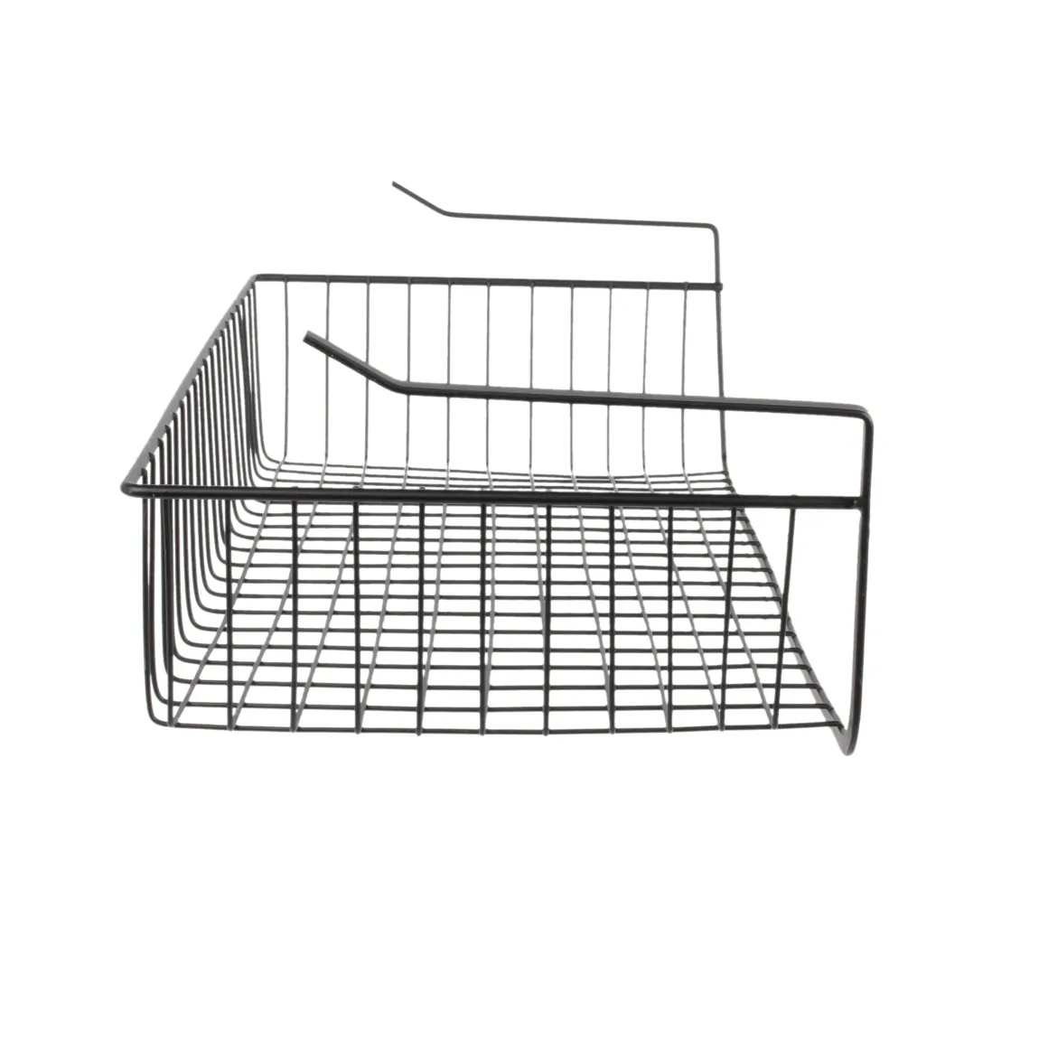 PANIER SUSPENDU METAL FILAIRE NOIR 56X14X26CM