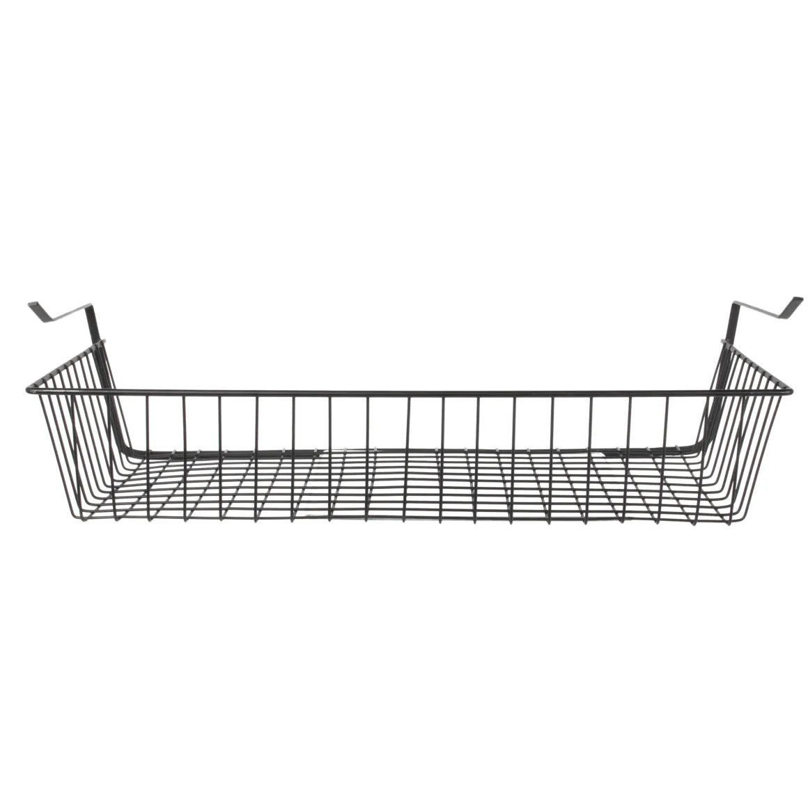 PANIER SUSPENDU METAL FILAIRE NOIR 56X14X26CM