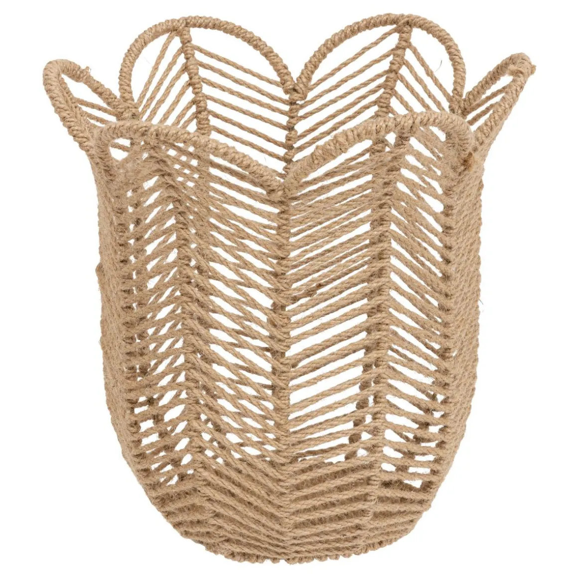 PANIER THE FLORAL COLLECTION JUTE NATUREL TAILLE M
