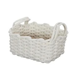 PANIER TRICOT BLANC S