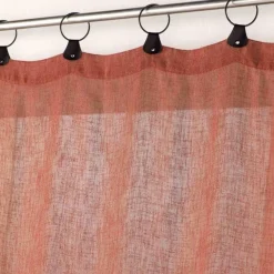 PANNEAU A ANNEAUX 140X240CM TISSE LINKA TERRACOTTA