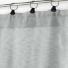 PANNEAU ANNEAUX 140X240CM VOILE TISSE LINKA GRIS