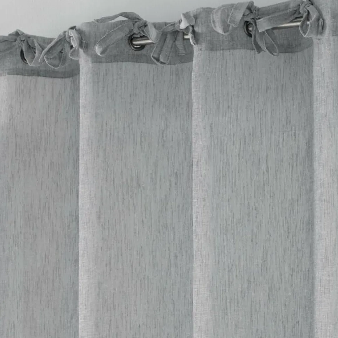 PANNEAU A NOUETTES 140X240CM VOILE CHARLOTTE GRIS