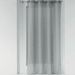 PANNEAU A NOUETTES 140X240CM VOILE CHARLOTTE GRIS