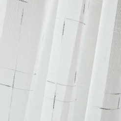 PANNEAU A OEILLETS 140X240CM DIXIE BLANC ARGENT