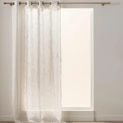 PANNEAU A OEILLETS 140X260CM EFFET LIN TISSE SIGMA