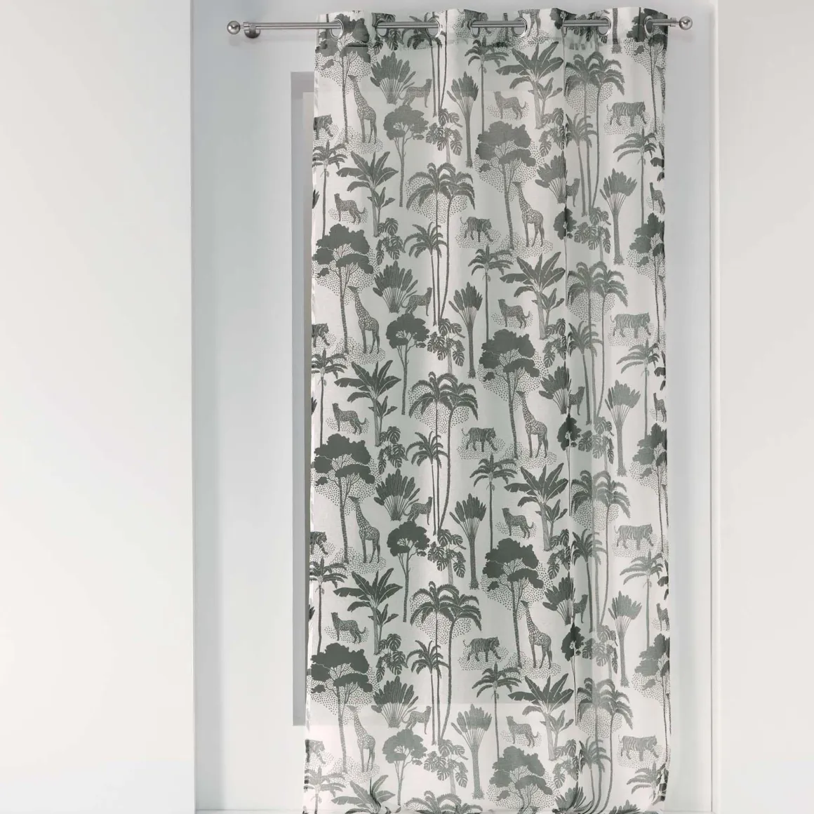 PANNEAU A OEILLETS 140X240CM IMPRIME MANAPANY KAKI