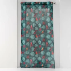 PANNEAU A OEILLETS 140X240CM IMPRIME CARACAS BLEU