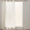 PANNEAU A OEILLETS 137X260CM POLYESTER LIN FANTAISIE KALIA