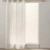 PANNEAU A OEILLETS 137X260CM POLYESTER LIN FANTAISIE NOA